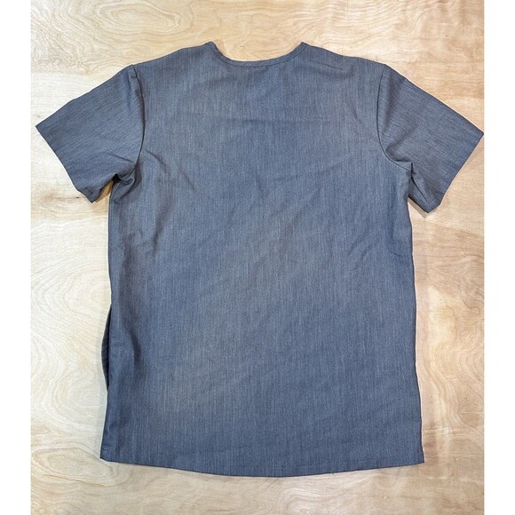 Figs Technical Collection Men's Extra Small Chisec Three-Pocket Scrub Top Gray - Picture 2 of 11